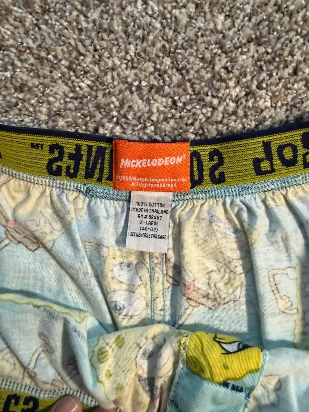 SpongeBob SquarePants Light Blue Kids Shorts